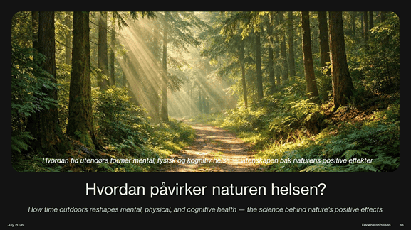 Miljømedisin – Hvordan <br>påvirker naturen helsen?